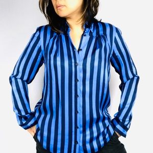 Anthropologie Maeve stripe long sleeve tunic top